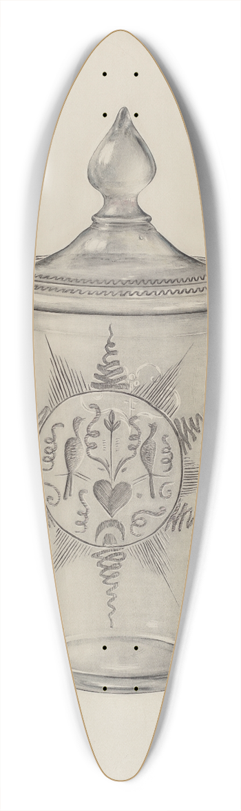 Paul Ward - Covered Flip Glass 39.3 inch art pintail longboard deck