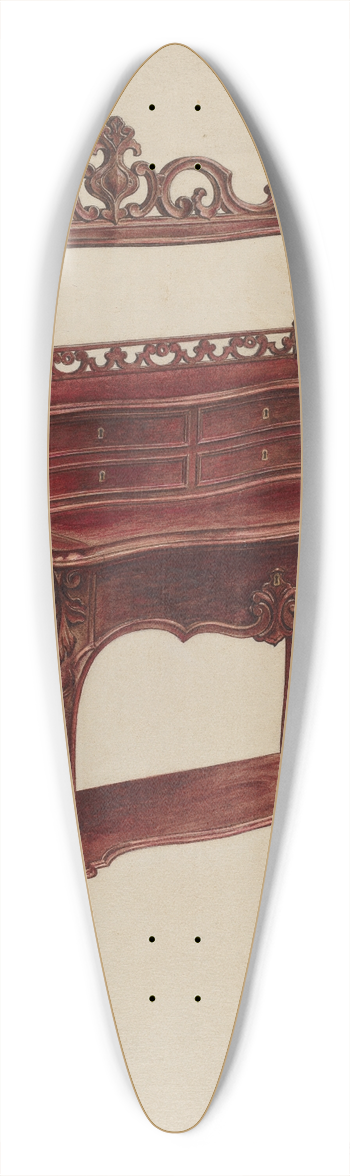 Paul Ward - Desk 39.3 inch art pintail longboard deck