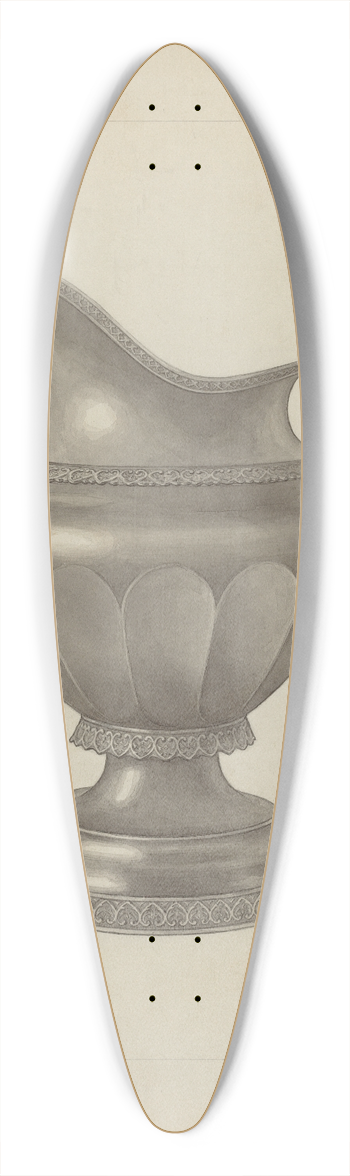 Paul Ward - Silver Creamer 39.3 inch art pintail longboard deck
