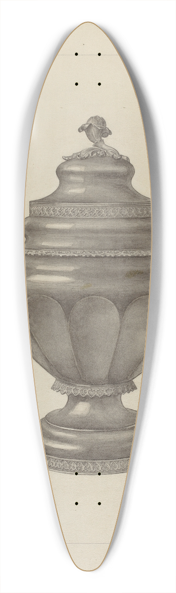 Paul Ward - Silver Teapot 39.3 inch art pintail longboard deck