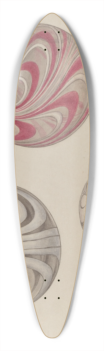 Paul Ward - Witch Ball 39.3 inch art pintail longboard deck