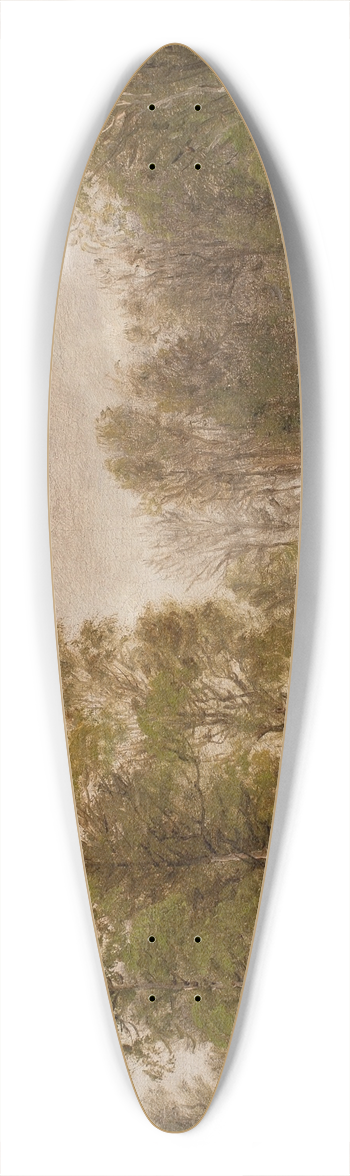 P. C. Skovgaard - Birketrer p Ls efter regn 39.3 inch art pintail longboard deck