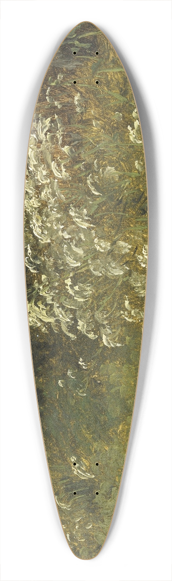 P. C. Skovgaard - Cow Parsley. Study 39.3 inch art pintail longboard deck