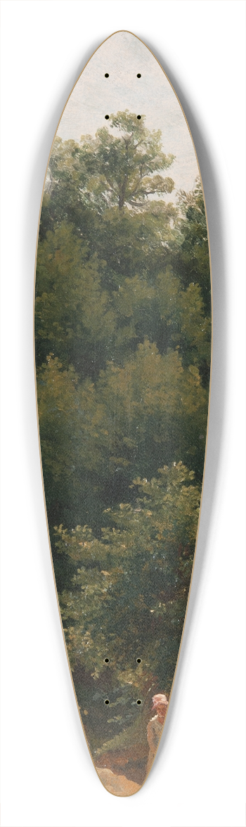 P. C. Skovgaard - Landskapsstudie 39.3 inch art pintail longboard deck