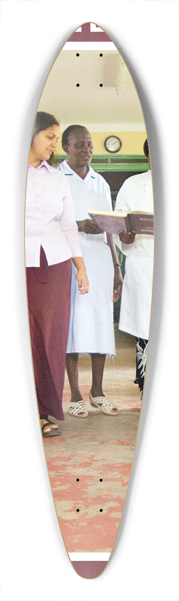 Peace Corps - World Aids Day 2007 Africa Version 39.3 inch art pintail longboard deck