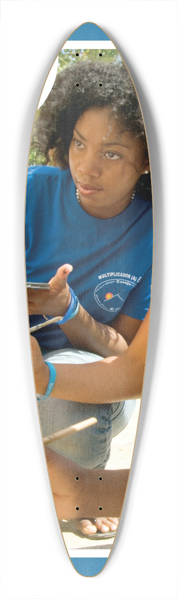 Peace Corps - World Aids Day 2007 IAP Version 39.3 inch art pintail longboard deck