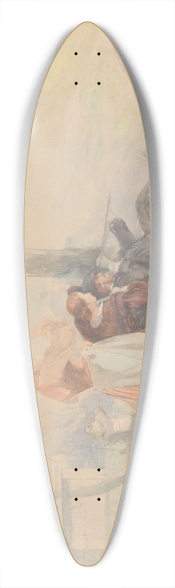 Peder Severin Kryer - A Beautiful view 39.3 inch art pintail longboard deck