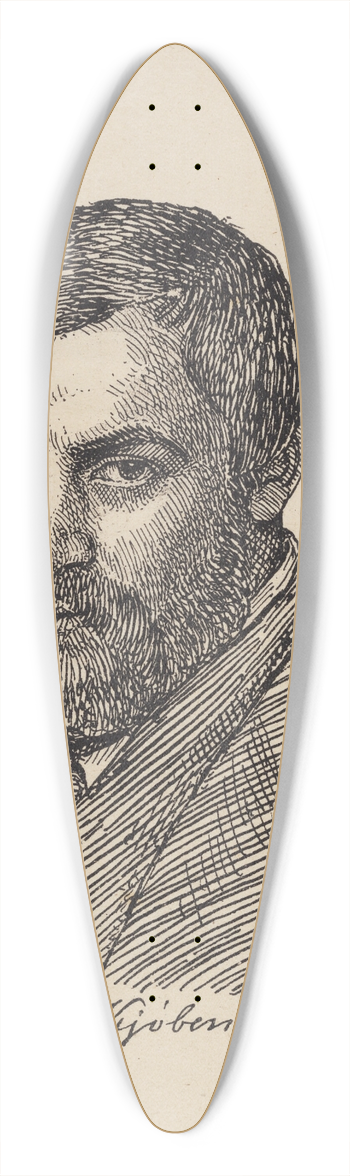 Peder Severin Kryer - Lorenz Frlich 39.3 inch art pintail longboard deck