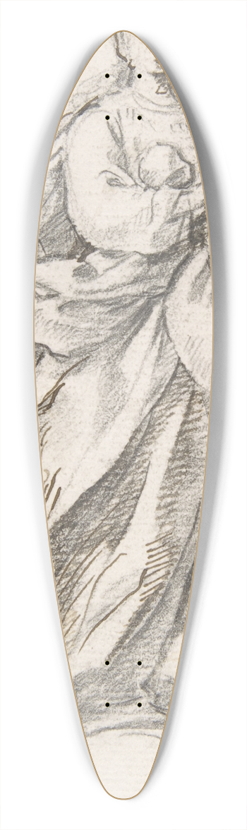 Pedro Duque y Cornejo - Virgin of the Immaculate Conception Standing on Clouds 39.3 inch art pintail longboard deck