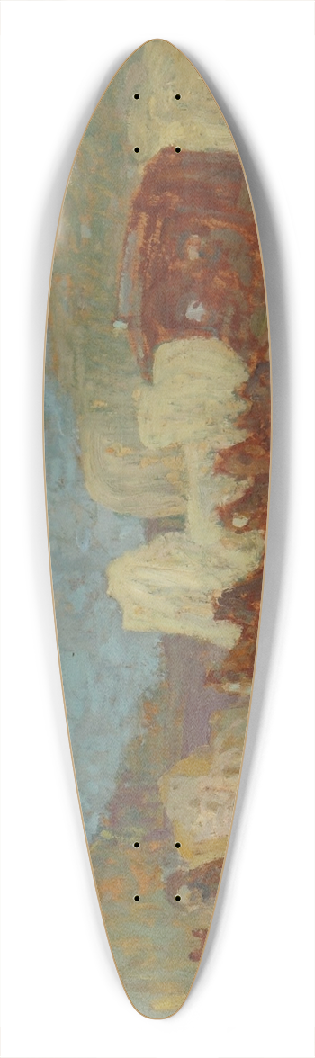 Pedro Figari - Una diligencia 39.3 inch art pintail longboard deck