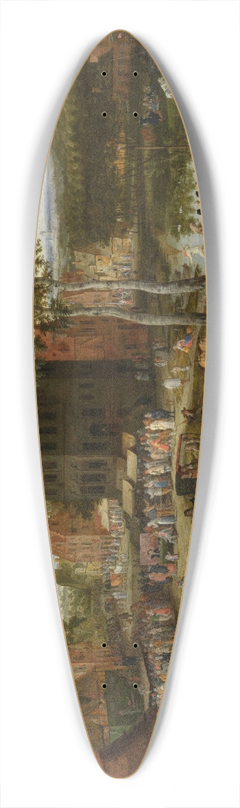 Peeter Gijsels - Flemish Kermis 39.3 inch art pintail longboard deck
