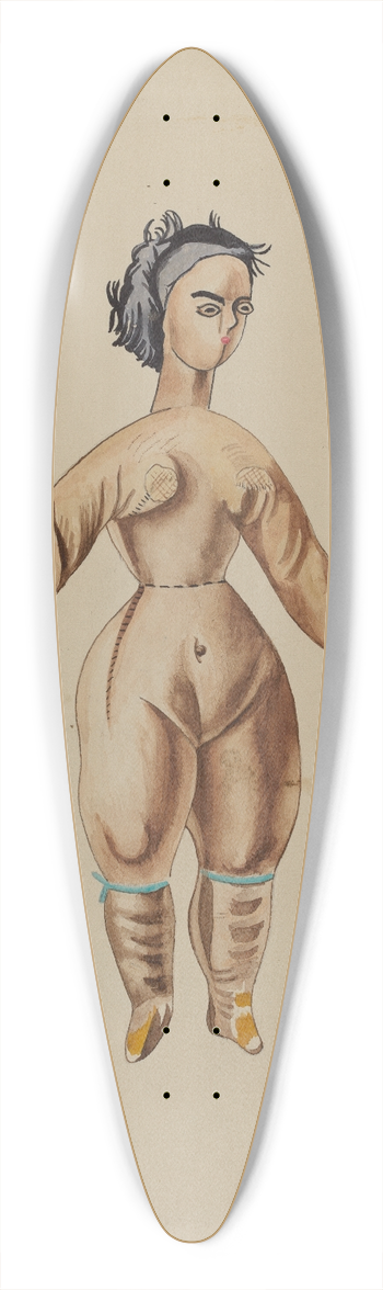 Percival Jenner - Primitive Doll 39.3 inch art pintail longboard deck