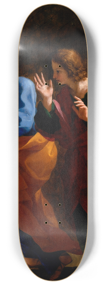 Giovanni Francesco Romanelli - St. John and St. Peter at Christs Tomb 8.25 inch art skate deck