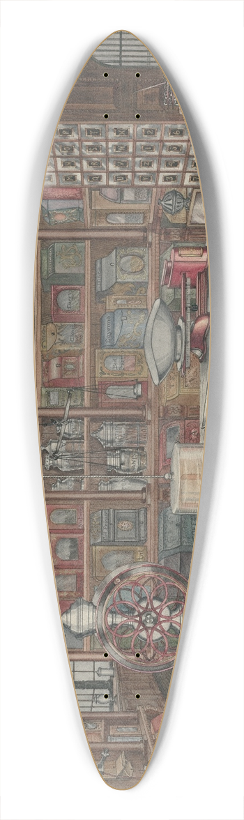Perkins Harnly - Grocery Store 39.3 inch art pintail longboard deck