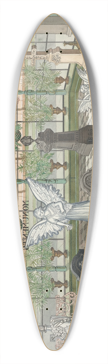 Perkins Harnly - Monument Display Room, 1888 39.3 inch art pintail longboard deck