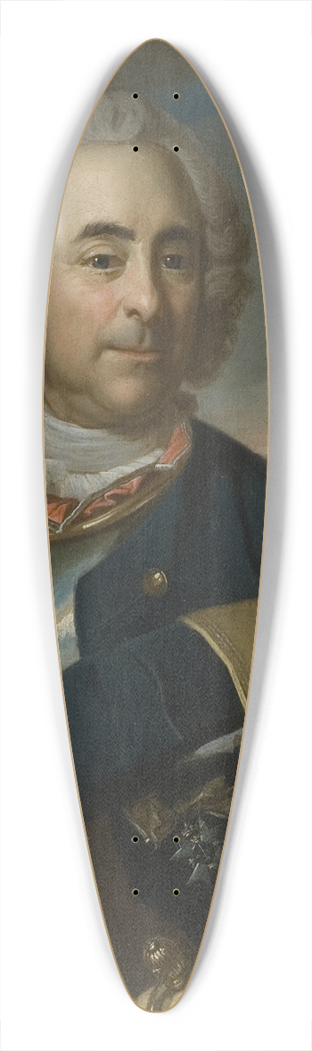 Per Krafft the Elder - David Anckarloo, 1687-1765 39.3 inch art pintail longboard deck