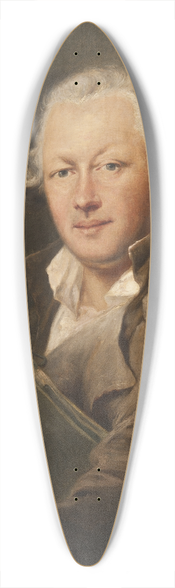 Peter Adolf Hall - Self-portrait 39.3 inch art pintail longboard deck