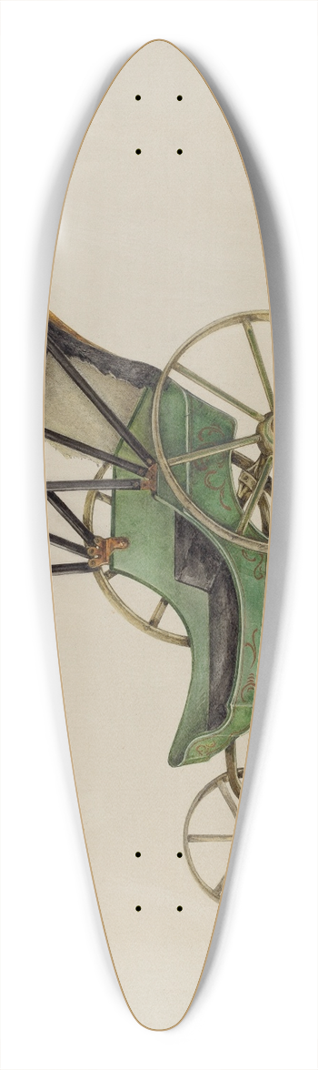 Peter Connin - Doll Carriage 39.3 inch art pintail longboard deck
