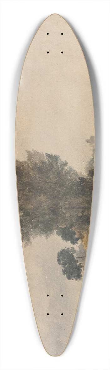 Peter DeWint - Windsor from below the Locks 39.3 inch art pintail longboard deck
