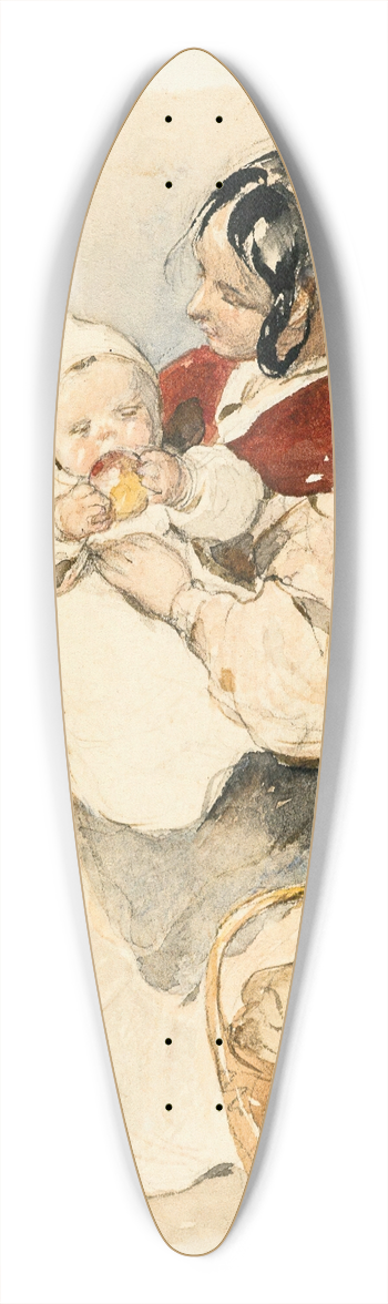 Peter Fendi - Mothers pride 39.3 inch art pintail longboard deck