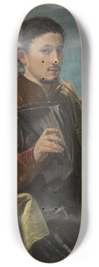 Giovanni Girolamo Savoldo - Portrait of a Knight 8.25 inch art skate deck