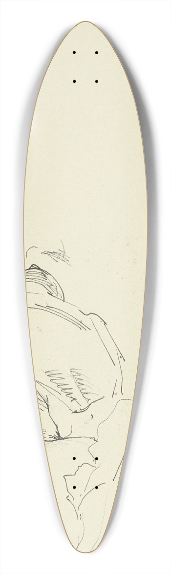 Peter Hansen - Diende barn 39.3 inch art pintail longboard deck