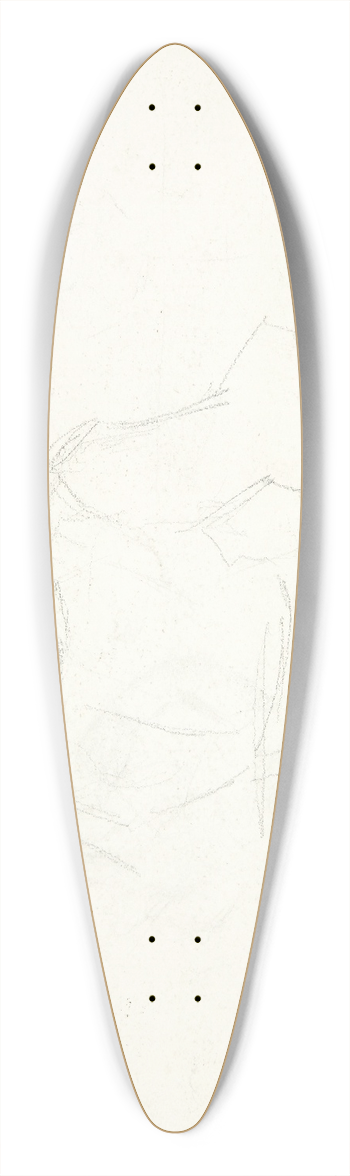 Peter Hansen - Kvindefigur 39.3 inch art pintail longboard deck
