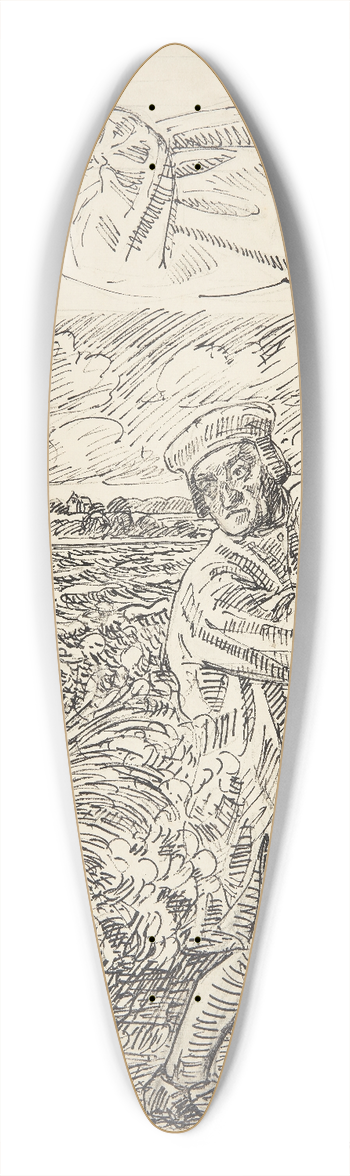 Peter Hansen - Prsten Hans Madsen stager over til Horneland 39.3 inch art pintail longboard deck