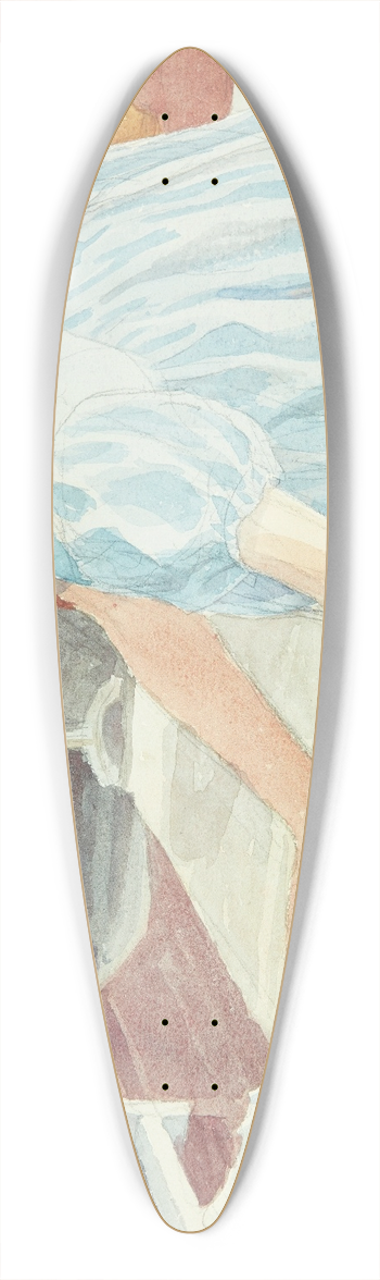 Peter Hansen - Sster grder 39.3 inch art pintail longboard deck