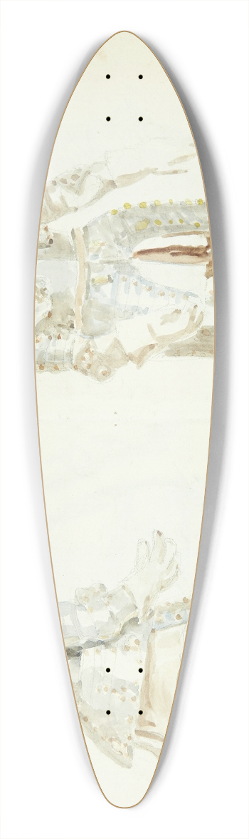 Peter Hansen - Studier af rustninger 39.3 inch art pintail longboard deck