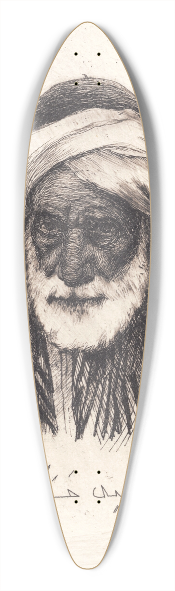 Peter Ilsted - Hassan Said 39.3 inch art pintail longboard deck