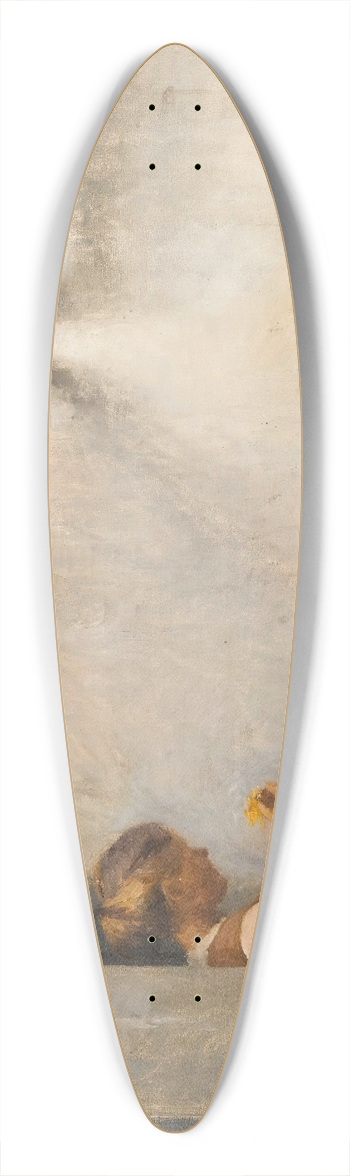 Peter Ilsted - On The Porch, Liselund 39.3 inch art pintail longboard deck