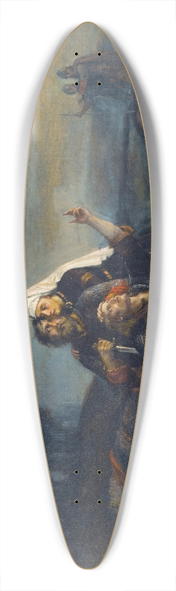 Peter Nicolai Arbo - After The Battle 39.3 inch art pintail longboard deck
