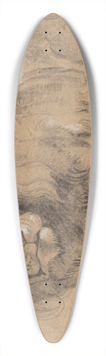 Peter Paul Rubens - Lion 39.3 inch art pintail longboard deck