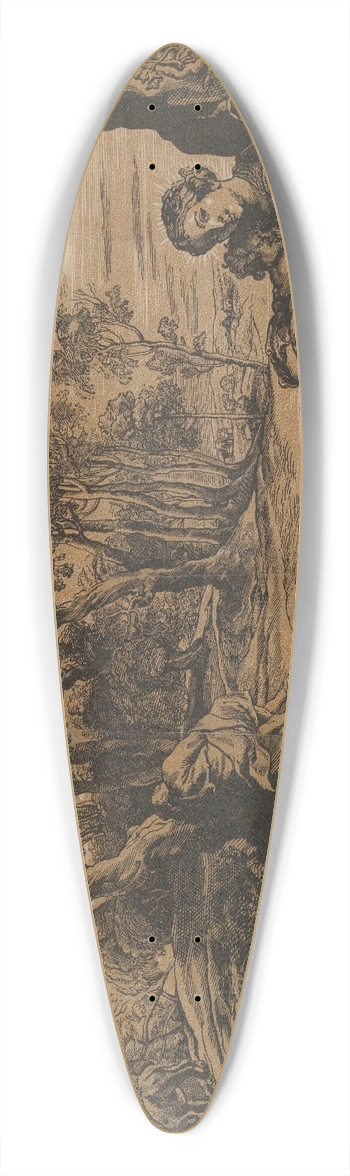 Peter Paul Rubens - Rest on the flight into Egypt 39.3 inch art pintail longboard deck