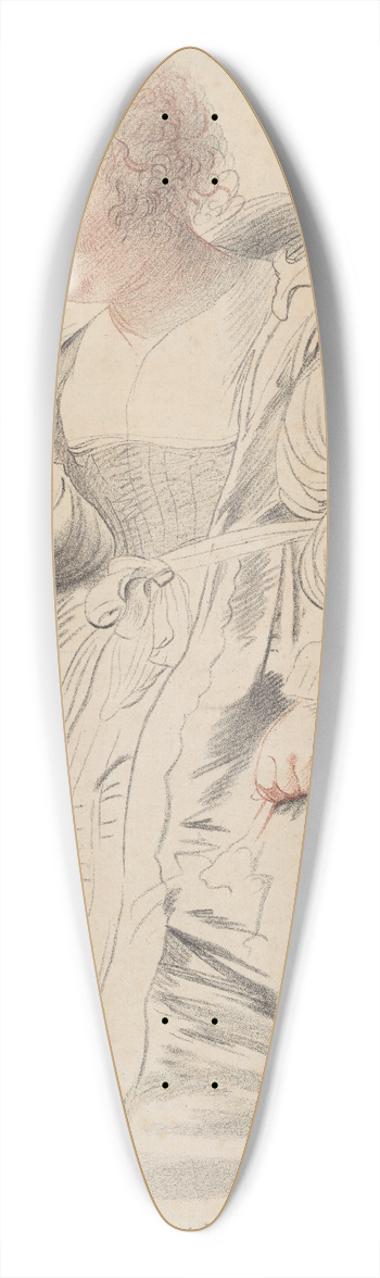 Peter Paul Rubens - Standing Young Woman 39.3 inch art pintail longboard deck