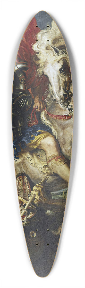 Peter Paul Rubens - St George Battles The Dragon 39.3 inch art pintail longboard deck