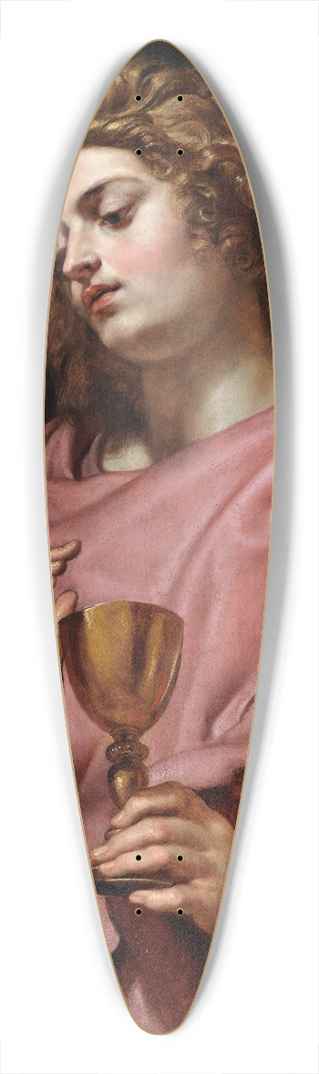 Peter Paul Rubens - St Giovanni Evangelista 39.3 inch art pintail longboard deck