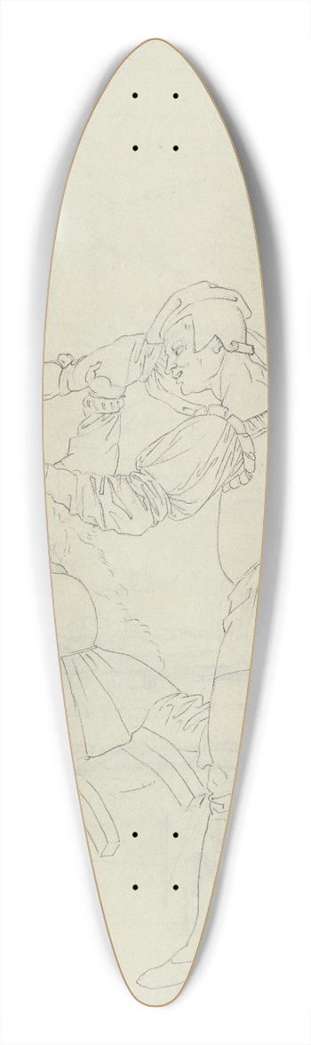 Peter von Cornelius - Auerbachs Keller zu Leipzig; Zwei Zecher 39.3 inch art pintail longboard deck