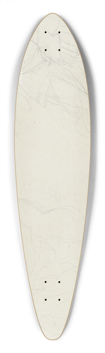 Peter von Cornelius - Auerbachs Keller zu Leipzig; Zwei Zecher, Mephisto und Faust 39.3 inch art pintail longboard deck