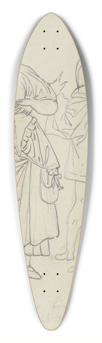 Peter von Cornelius - Der Spaziergang im Garten; Faust und Gretchen, Mephisto und Marthe 39.3 inch art pintail longboard deck
