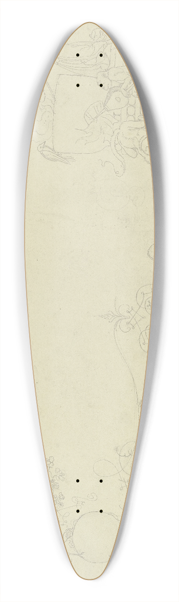 Peter von Cornelius - Goethes Faust; Titelblatt in Arabesken 39.3 inch art pintail longboard deck