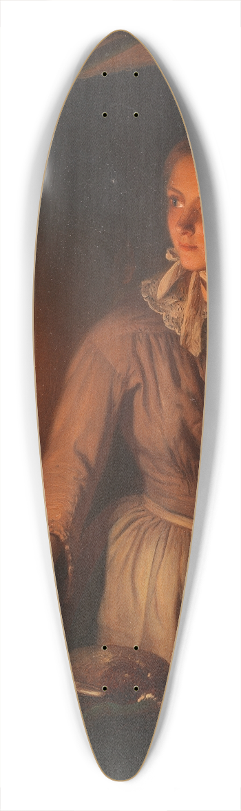 Petrus van Schendel - The night stall 39.3 inch art pintail longboard deck