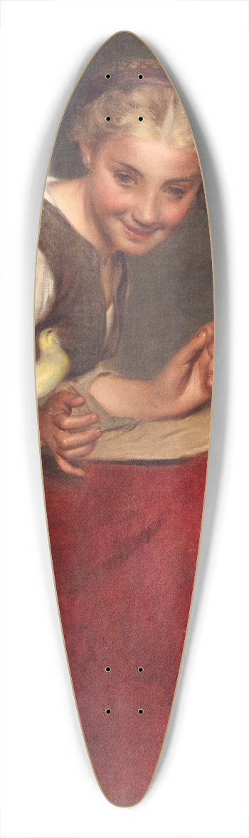 Philibert Leon Couturier - Playing with the Bird 39.3 inch art pintail longboard deck