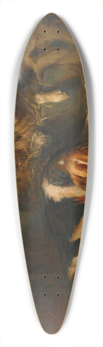 Philip Eustace Stretton - Rest After Toil 39.3 inch art pintail longboard deck