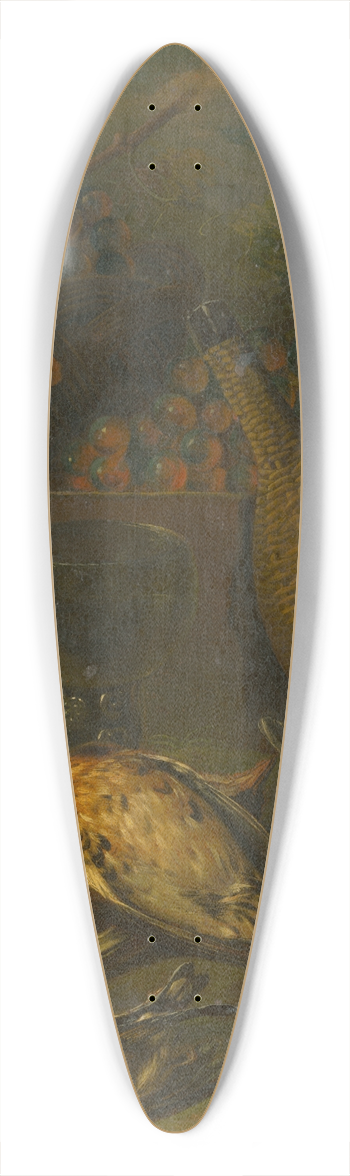 Philipp Ferdinand de Hamilton - Still Life with Fieldfares 39.3 inch art pintail longboard deck