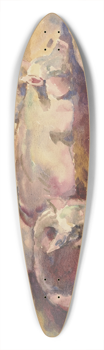 Philipp Franck - Pigsty 39.3 inch art pintail longboard deck