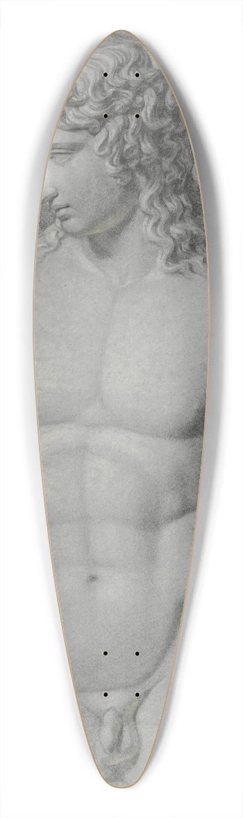 Philipp Jakob Becker - Der Torso von Centocelle 39.3 inch art pintail longboard deck