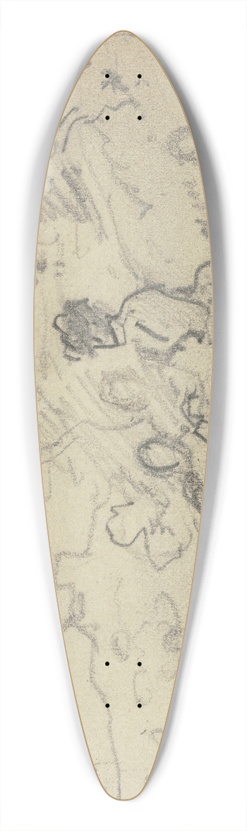 Philipp Rumpf - Gruppe im Freien lagernd 39.3 inch art pintail longboard deck