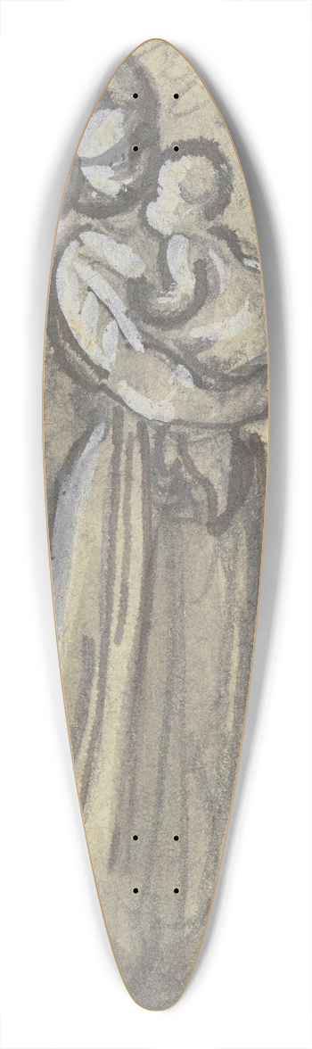 Philipp Rumpf - Mdchen mit Kind auf dem Arm 39.3 inch art pintail longboard deck